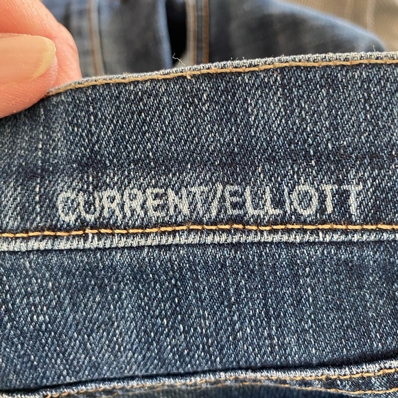 CURRENT/ELLIOT The rolled skinny loved tux black lace blue denim NEW size 27 - Picture 6 of 15